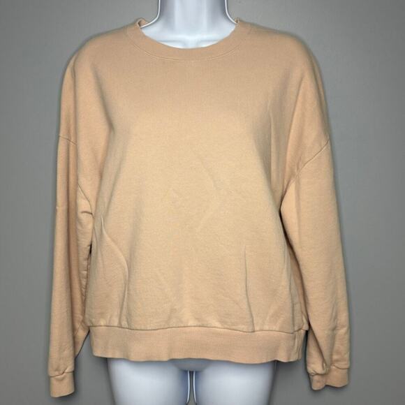 Madewell Tops - Miles by Madewell Nude Blush Relaxed Fit Sweatshirt Womens Sz S